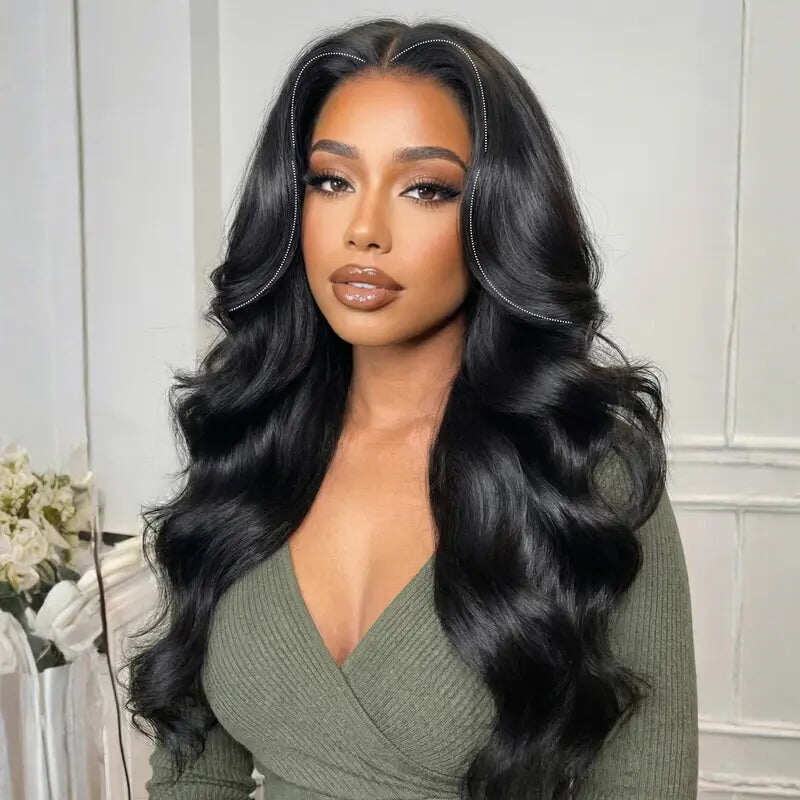 No Skills Needed – Pre-Plucked 13x6 HD Lace Wig, Easy Install, 180% Full Density