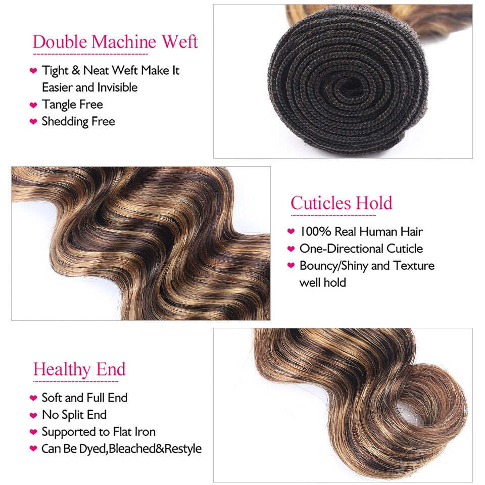 P4/27 Highlight Loose Deep Wave 3 Bundles(No Code Need)