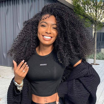 Afro Curly 3 Bundles Virgin Small Tight Curly Brazilian Human Hair