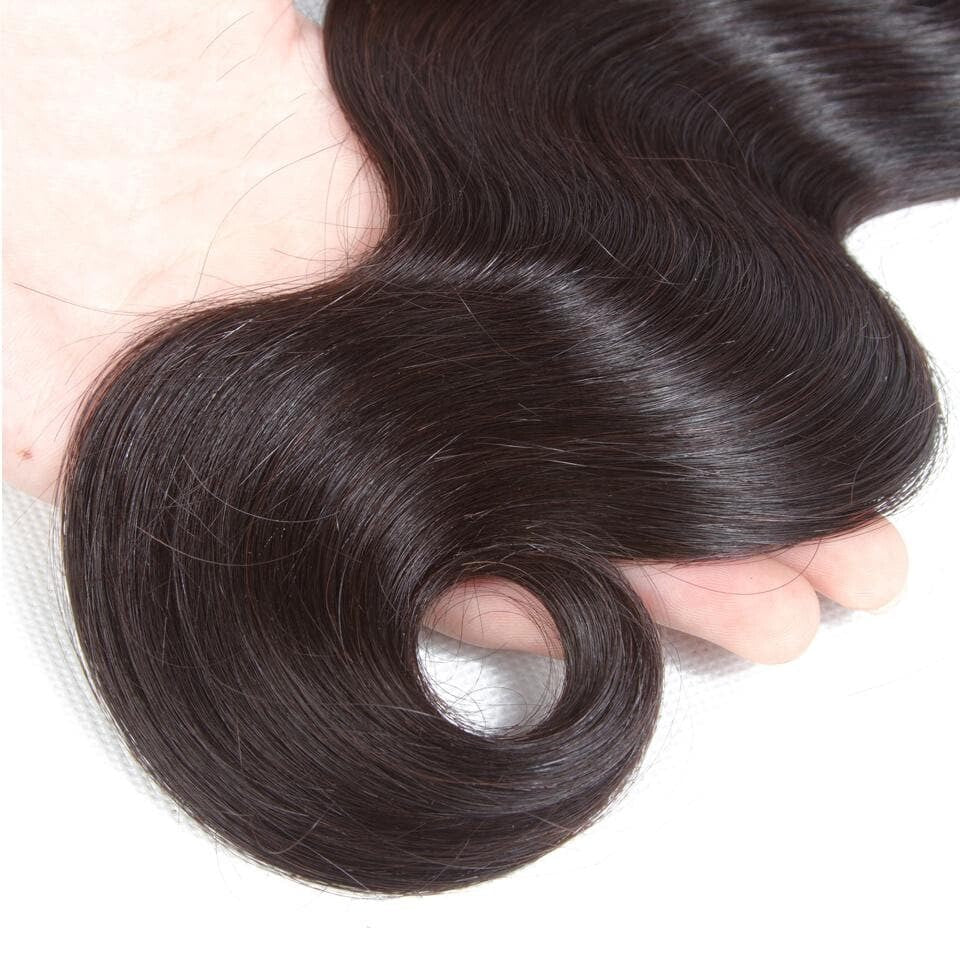 (B1) Body Wave Bundles Human Hair 3 Bundles Natural Black Color Brazilian Virgin Weave Bundles Hair Extensions